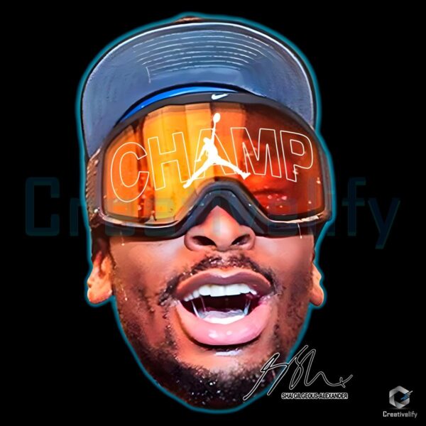 Shai Gilgeous Alexander Nba Champion 2025 Champ Parade Sunglasses Sga PNG