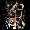 Shai Gilgeous Alexander Oklahoma City Thunder Dynamic Action Collage PNG