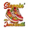 Steppin Into Juneteenth African Sneaker Black History PNG