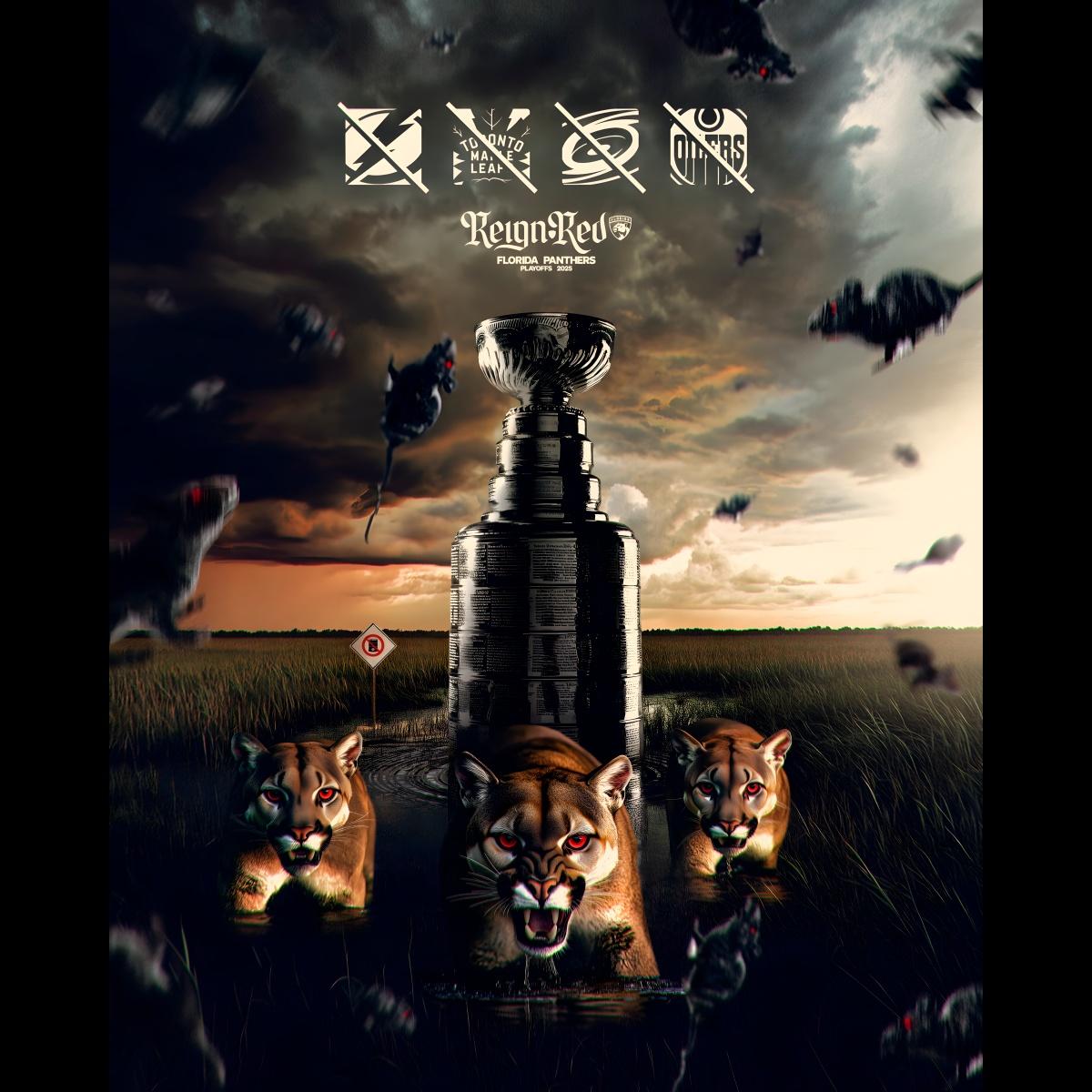 The Cup Belongs In South Florida Panthers Stanley Run 2025 Poster PNG The Cup Belongs In South Florida Panthers Stanley Run 2025 Poster PNG