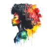 They Not Like Us Juneteenth Black Queen Watercolor PNG
