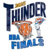 Thunder 2025 Basketball Net Nba Finals Retro Hoop PNG