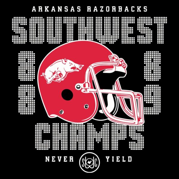 Vintage Arkansas Razorbacks College Football 1988 And 1989 Swc SVG