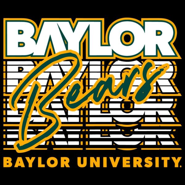 Vintage 1980S Inspired Baylor Bears College Football SVG