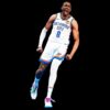 Vintage Jalen Williams Oklahoma City Thunder Hype Pose PNG