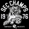 Vintage Kentucky Wildcats Football 1976 Sec Champs SVG