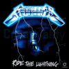 Vintage Metallica Ride The Lightning Electric Chair Album Art PNG