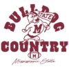 Vintage Mississippi State Football Bulldog Country Logo Mascot SVG
