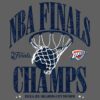 Vintage Oklahoma City Thunder 2025 Finals Champions Playoff Fade Away PNG