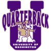Washington Huskies Quarterback U Mascot Football SVG