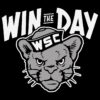 Win The Day Wsc Cougar Mascot Retro Logo SVG