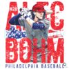 Alec Bohm Philadelphia Baseball Usa Flag Patriotic Fourth Of July PNG