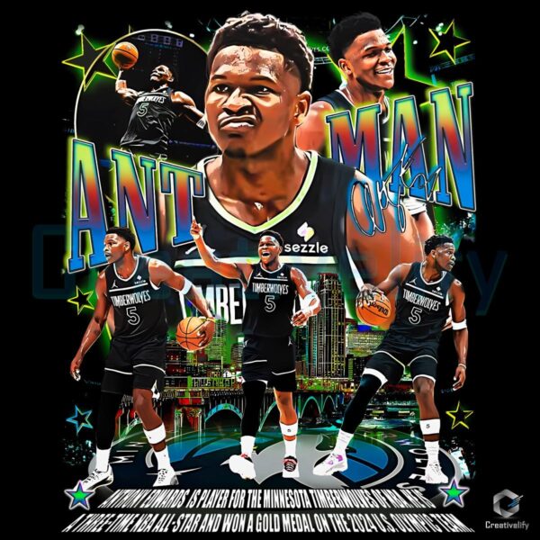 Anthony Edwards Ant Man Minnesota Timberwolves Basketball PNG