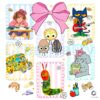 Back To School Coquette Cute Book Characters PNG