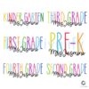 Back To School Prek Kindergarten First Second Third Fourth Grade Teacher PNG Bundle