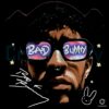 Bad Bunny Sunglasses Glow Star Style Music Portrait Graphic PNG