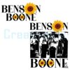 Benson Boone Sunflower Vintage Tour Concert PNG