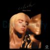 Billie Eilish Golden Reflection Mood Portrait Vintage PNG