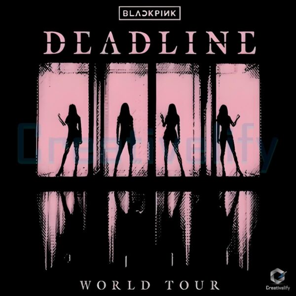 Blackpink Deadline World Tour Silhouette Concert Stage Scene PNG