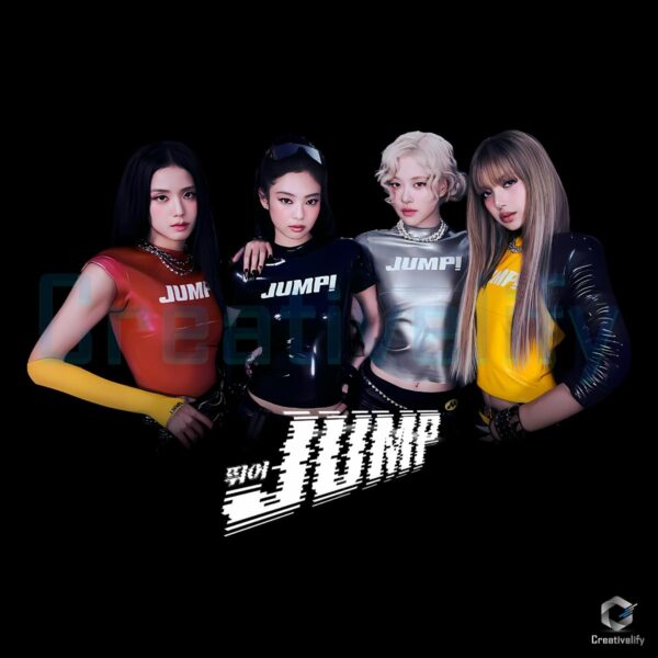 Blackpink Jump Retro Kpop Girl Group PNG