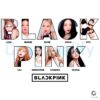 Blackpink Member Name Photo Grid Graphic Deadline World Tour PNG