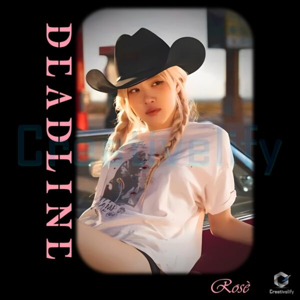 Blackpink Rose Deadline Western Cowgirl Kpop PNG
