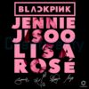 Blackpink World Tour 2025 Kpop Concert Tee Jisoo Jennie Lisa Rose Fan Merch PNG