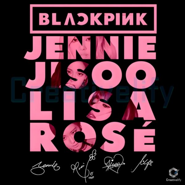 Blackpink World Tour 2025 Kpop Concert Tee Jisoo Jennie Lisa Rose Fan Merch PNG