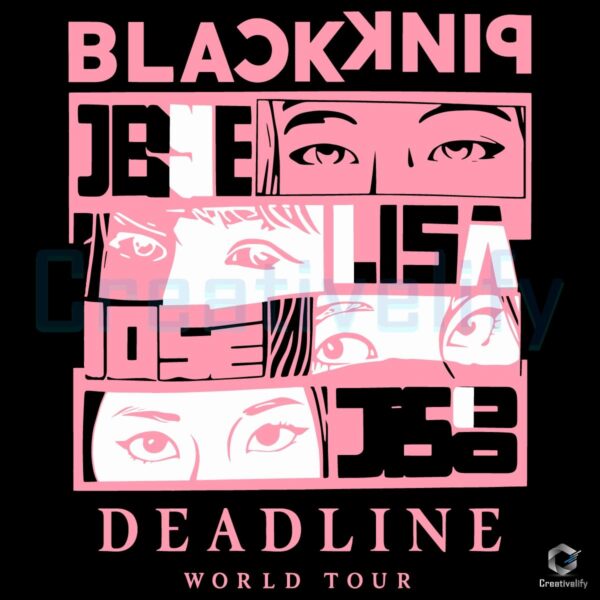 Blackpink World Tour Eyes Kpop Anime SVG