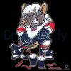 Brad Marchand Cartoon Rat Hockey Number 63 Funny Character Design SVG