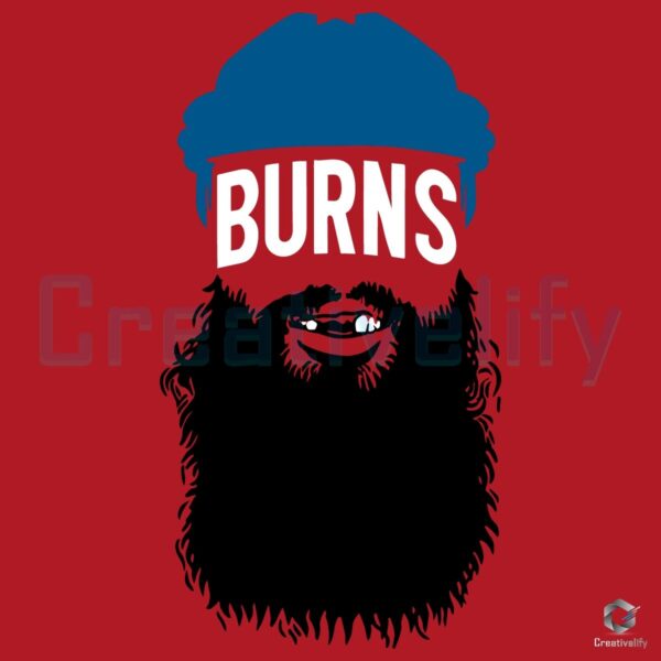 Brent Burns Colorado Beard Hockey Fan Funny Sports Mustache Beard SVG