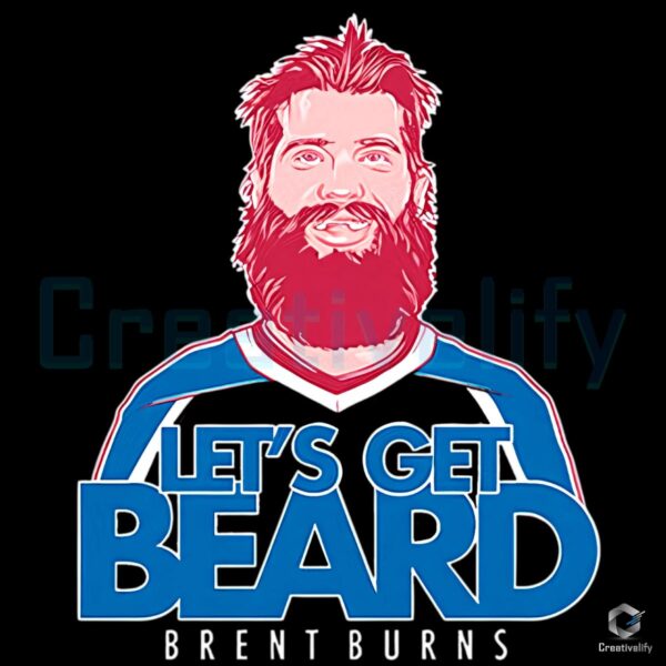 Brent Burns Lets Get Beard Hockey Funny Sports Beard Lover Fan Gift PNG
