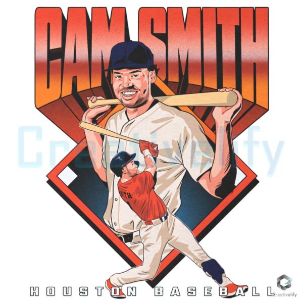 Cam Smith Houston Baseball Diamond Graphic PNG