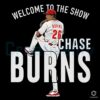Chase Burns Welcome To The Show Reds Baseball Pitcher Pose PNG