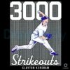 Clayton Kershaw 3000 Strikeouts Baseball Milestone Player Pitching PNG