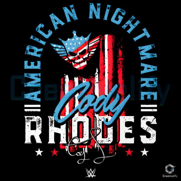 Cody Rhodes American Nightmare Flag Wrestling PNG