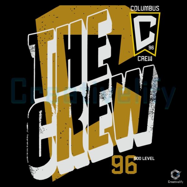 Columbus Crew The Crew 96 Bold Wave Soccer Fan Art SVG