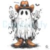 Cowboy Ghost Western Howdy Halloween PNG