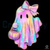 Cute Neon Ghost Coquette Spooky Season Halloween PNG