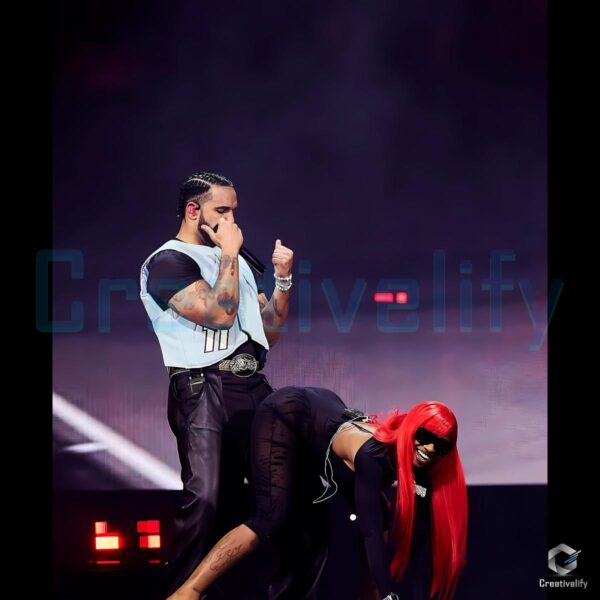 Drake Live Tour Retro Performance Stage PNG