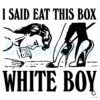 Eat This Box White Boy Retro Femdom Comic Style SVG