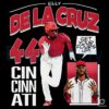Elly De La Cruz Cincinnati Baseball Player Comic Style PNG