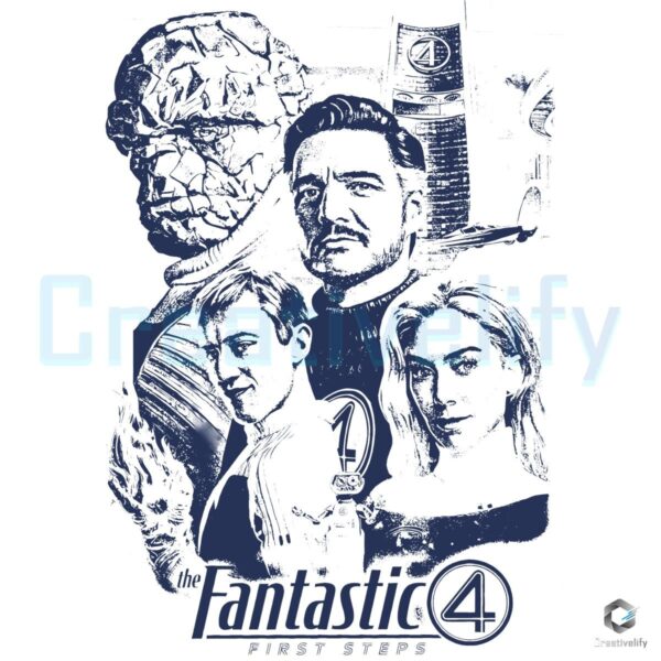 Fantastic Four First Steps Marvel Retro Superhero PNG