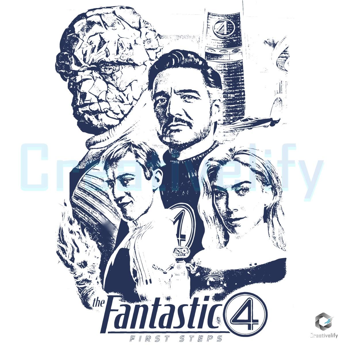 Fantastic Four First Steps Marvel Retro Superhero PNG Fantastic Four First Steps Marvel Retro Superhero PNG