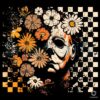Floral Checker Michael Myers Halloween Retro Horror Movie Character PNG