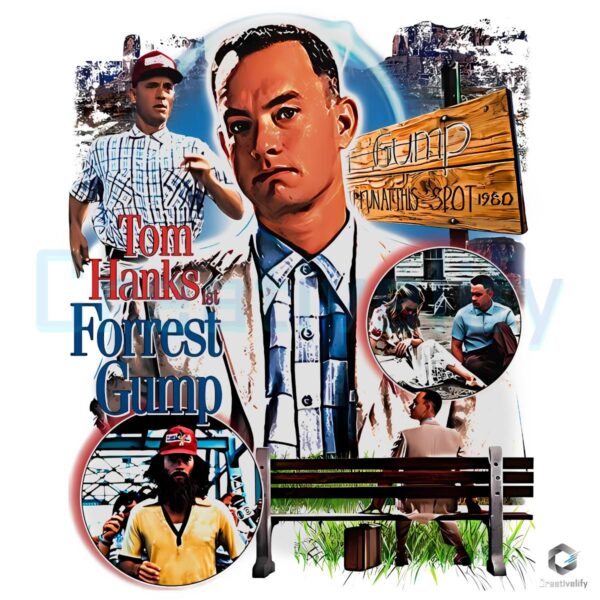 Forrest Gump Tom Hanks Classic Movie Scene 90S Retro PNG