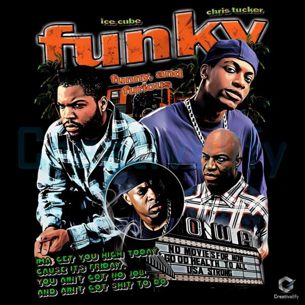 Friday Ice Cube Chris Tucker Urban Comedy Vintage Movie Scene PNG