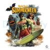 Halloween Summerween Horror Character Beach Surfing PNG