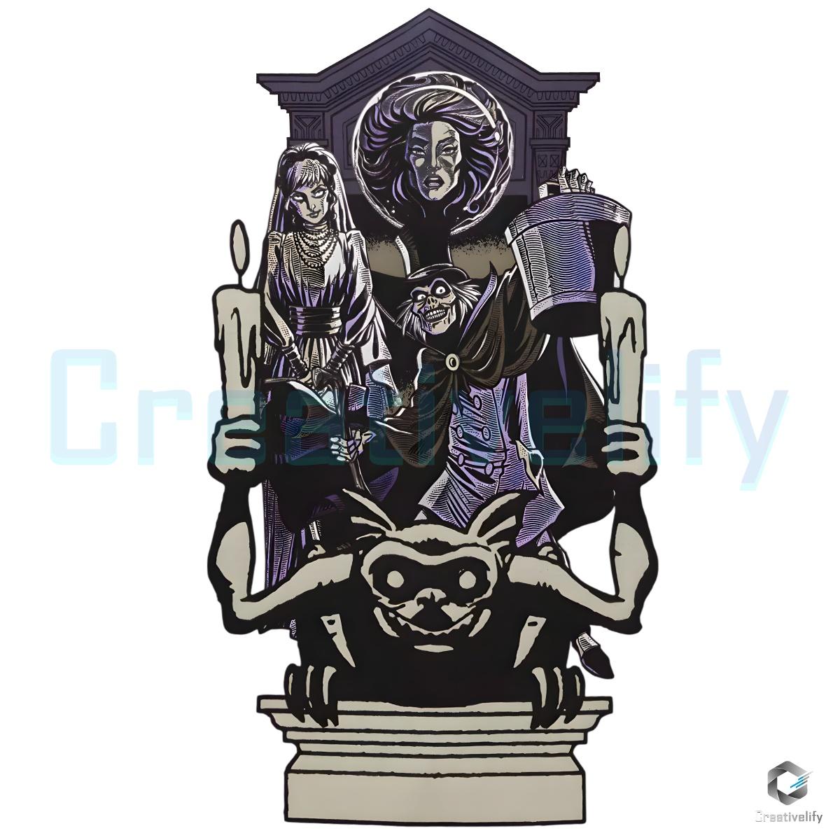 Haunted Mansion Cast Members Halloween Ride Disneyland PNG Haunted Mansion Cast Members Halloween Ride Disneyland PNG