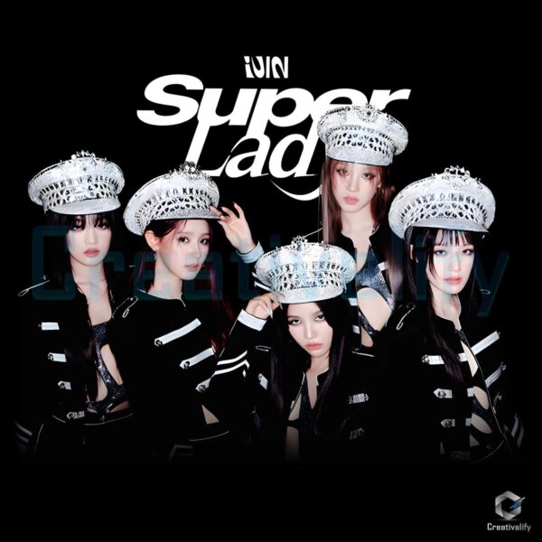 I Dle Super Lady Kpop Group Photo Black Outfit PNG